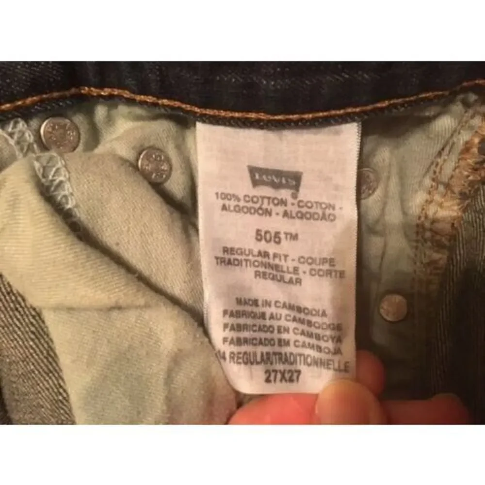 LEVI'S 505 REGULAR FIT SIZE 14 REG 27X27 JEANS